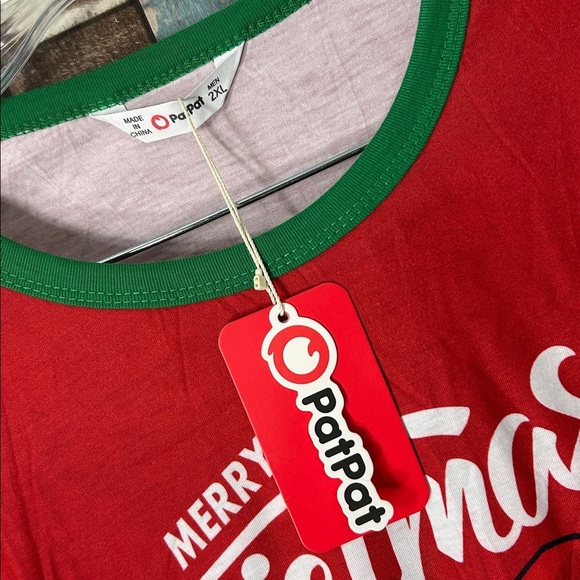 PatPat Red and Green Christmas pajama set - Picture 2 of 12